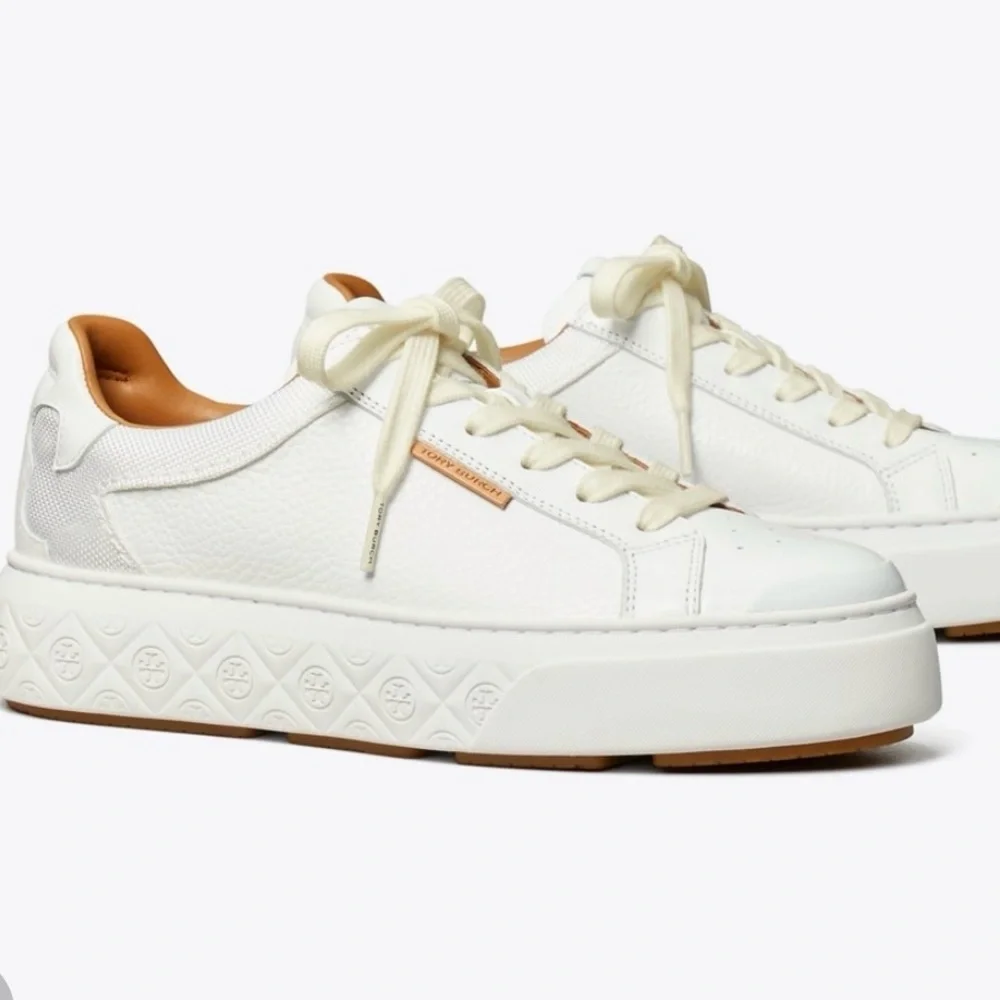Tory Burch Ladybug White Sneakers | 8 - Picture 1 of 11